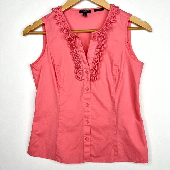 Talbots Petites Pink Button Down Tank Top 2P - Picture 1 of 9